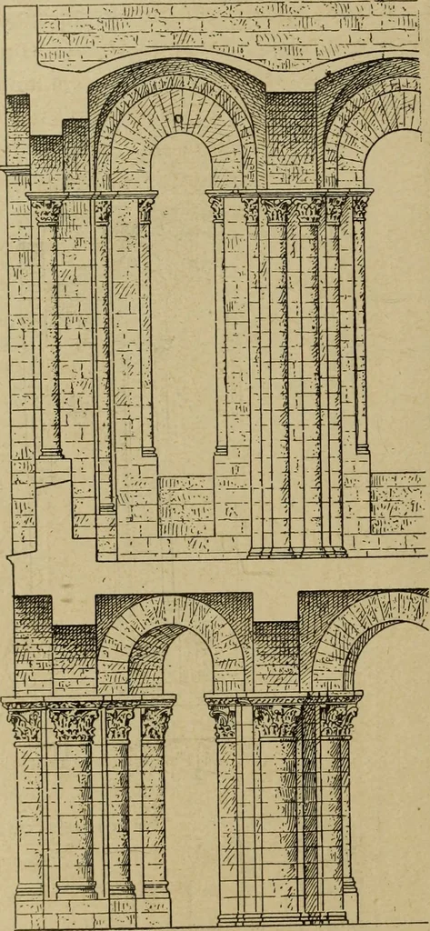 An illustration from L'architecture romane, 1888, leaf 229