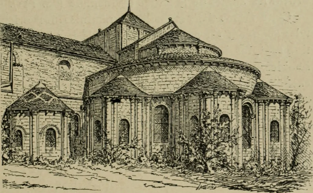 An illustration from L'architecture romane, 1888, leaf 236