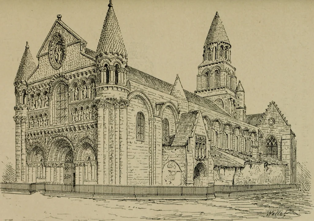An illustration from L'architecture romane, 1888, leaf 238