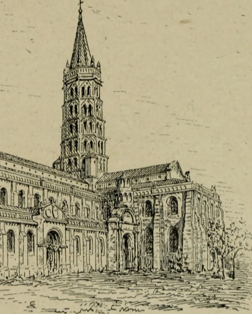 An illustration from L'architecture romane, 1888, leaf 240