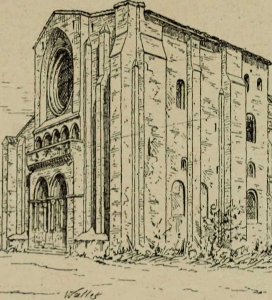 An illustration from L'architecture romane, 1888, leaf 240