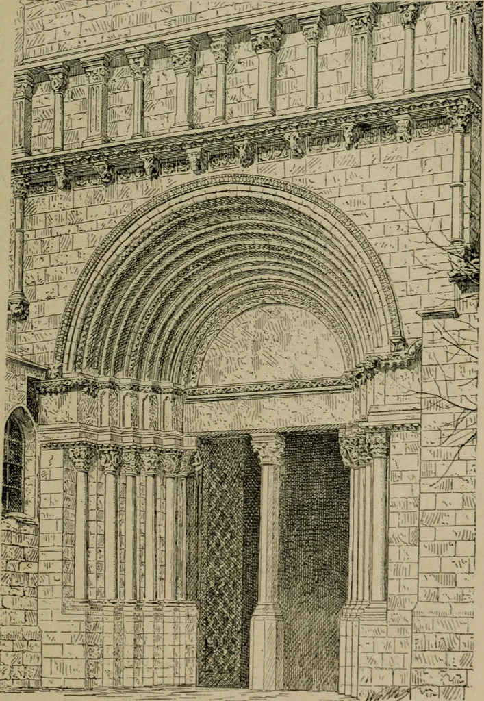 An illustration from L'architecture romane, 1888, leaf 248