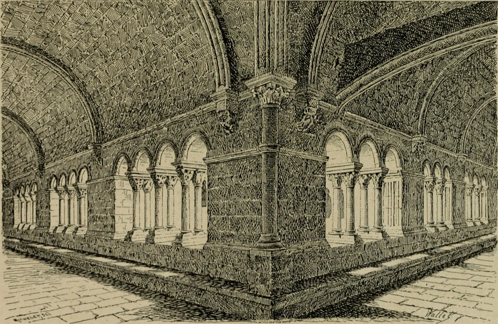 An illustration from L'architecture romane, 1888, leaf 250