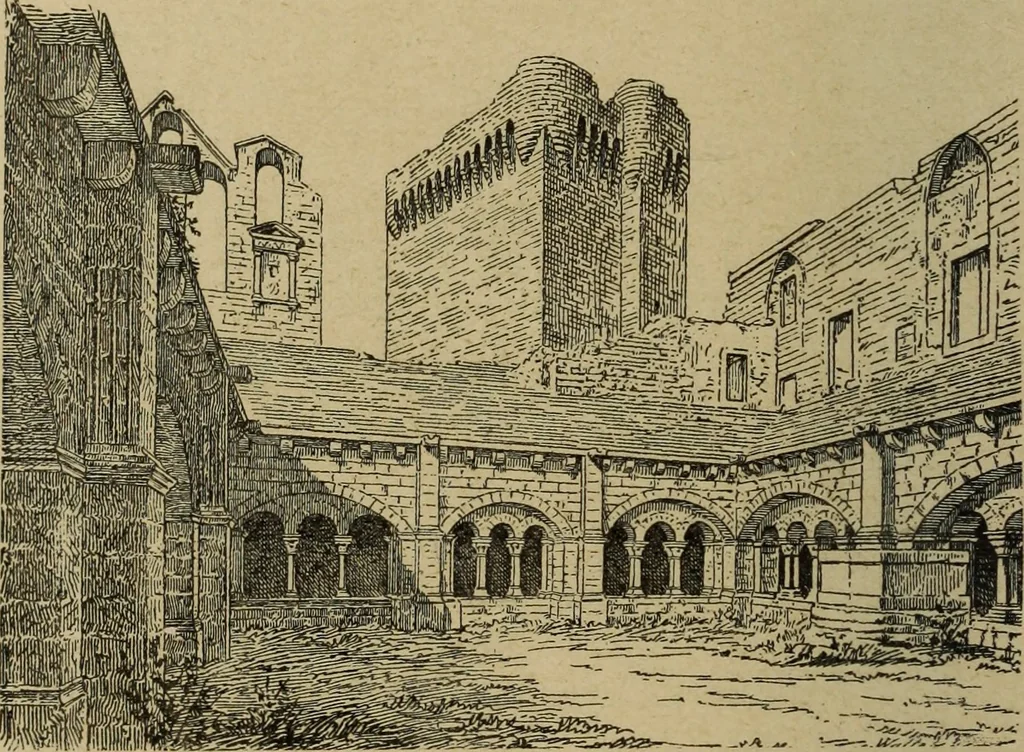 An illustration from L'architecture romane, 1888, leaf 251