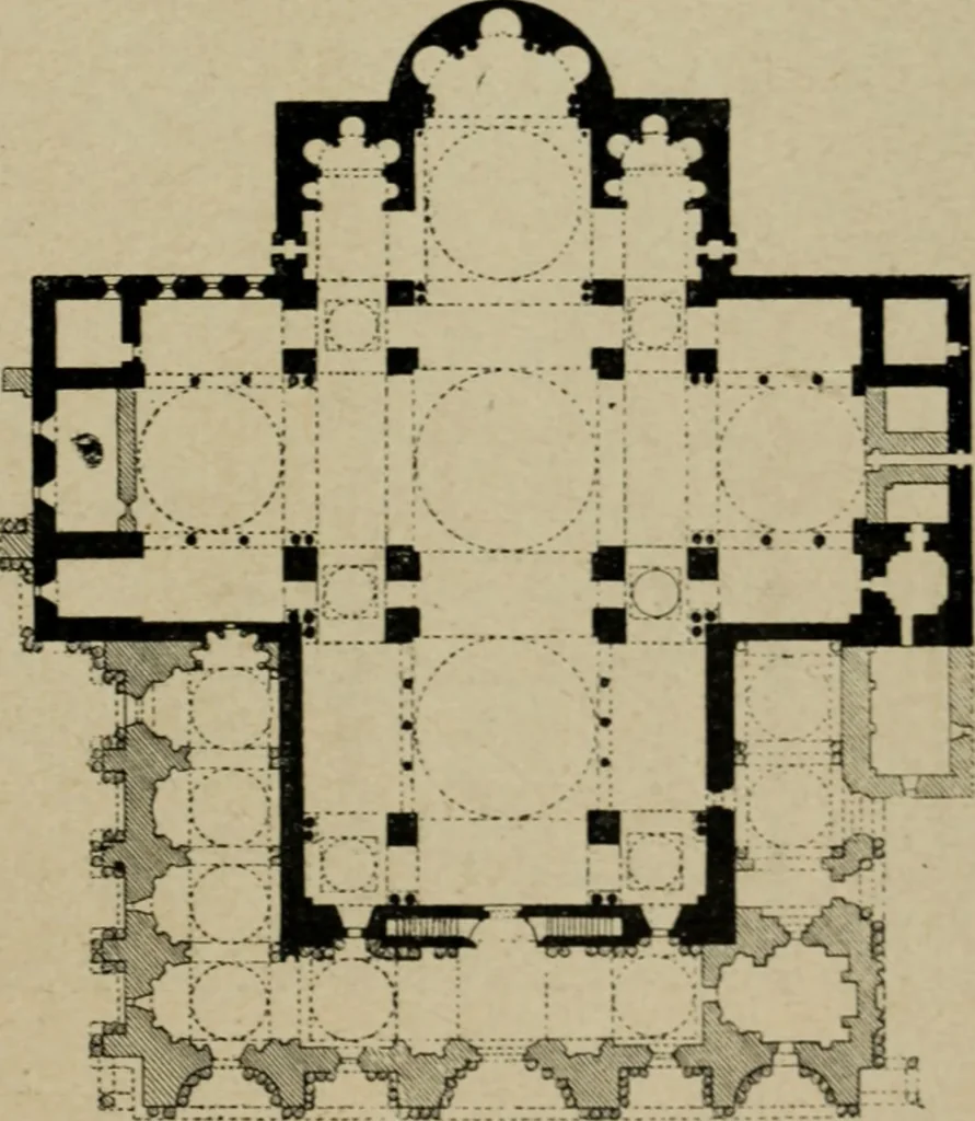 An illustration from L'architecture romane, 1888, leaf 256