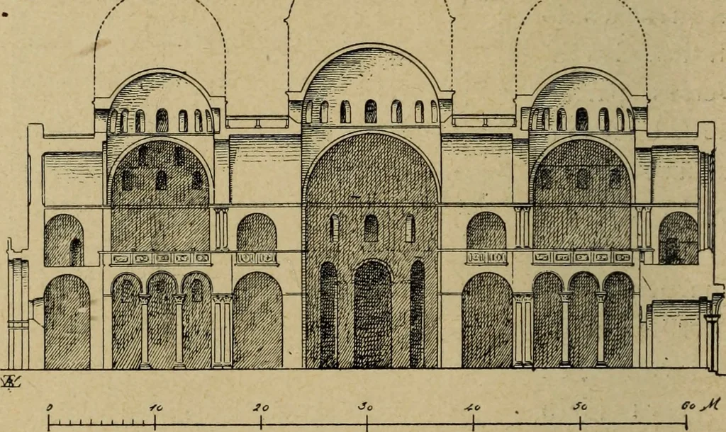 An illustration from L'architecture romane, 1888, leaf 257