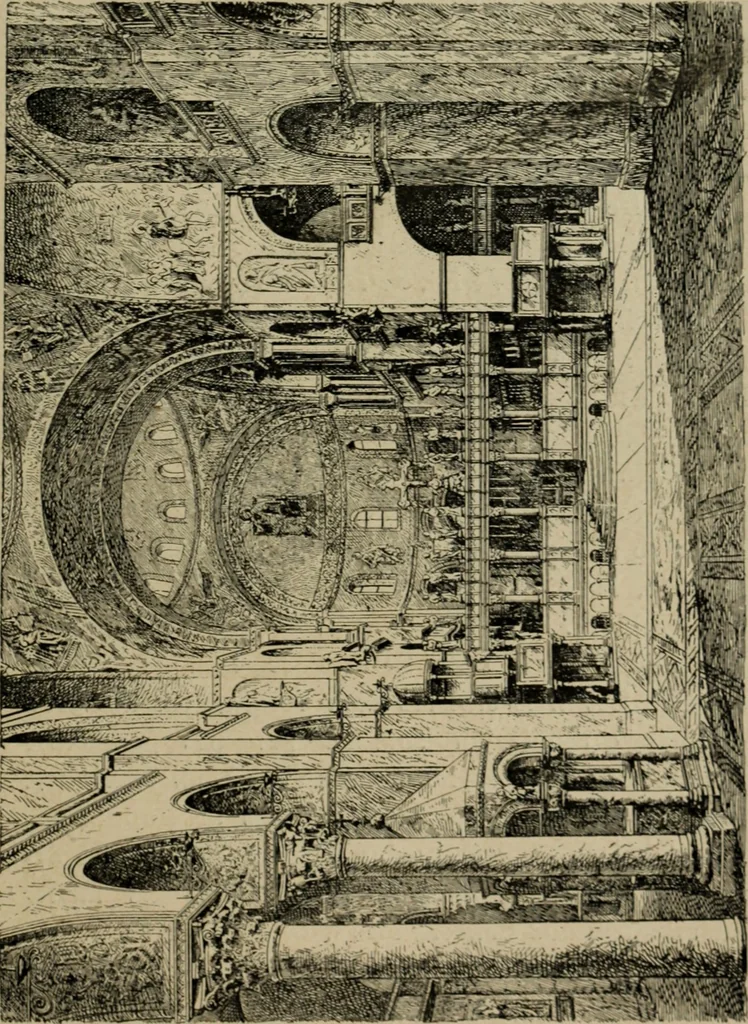 An illustration from L'architecture romane, 1888, leaf 258
