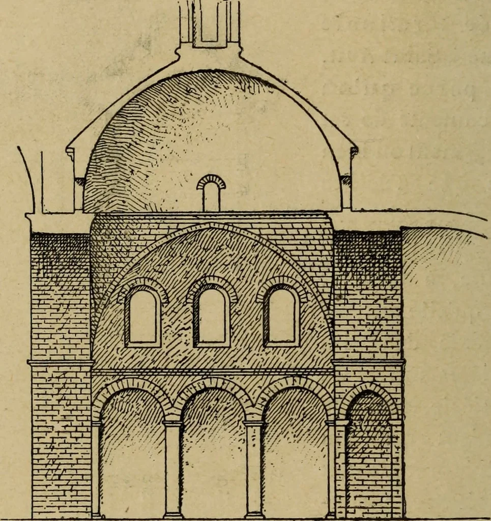 An illustration from L'architecture romane, 1888, leaf 273