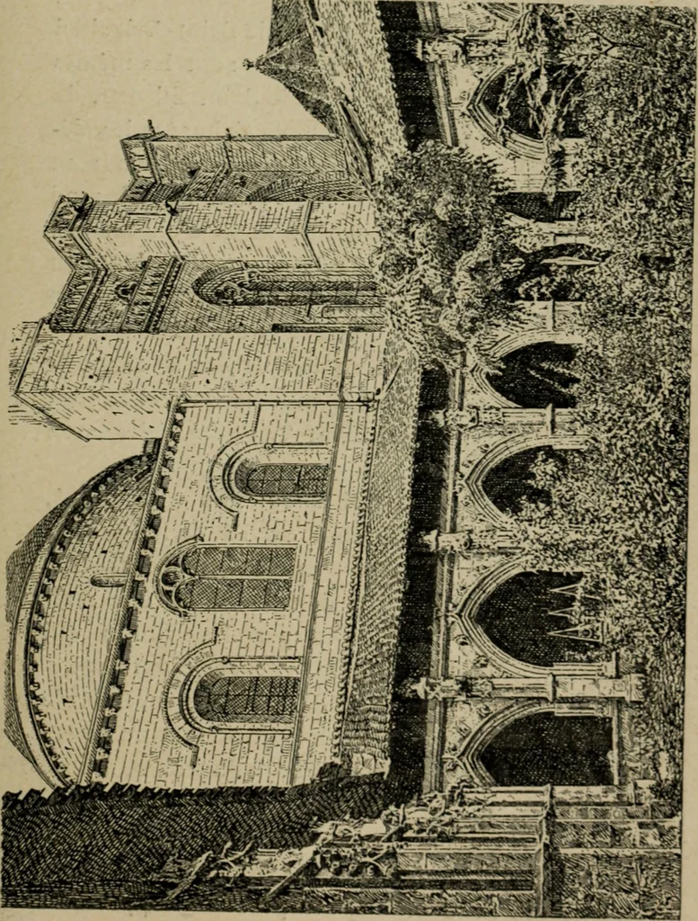 An illustration from L'architecture romane, 1888, leaf 276