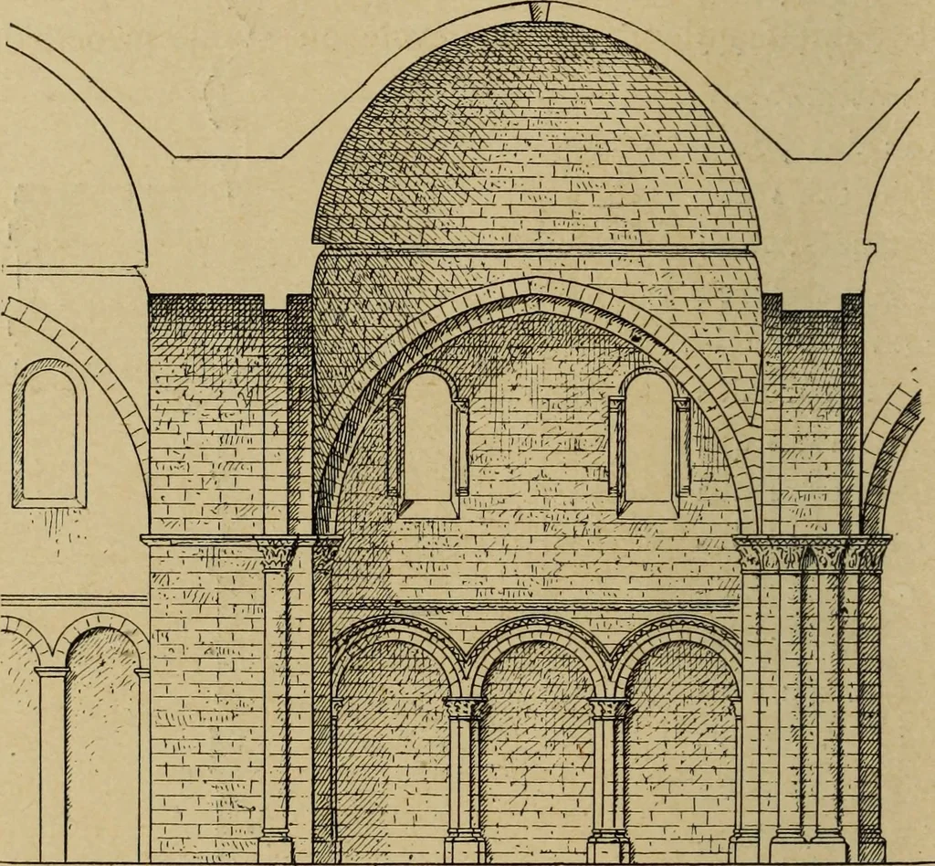 An illustration from L'architecture romane, 1888, leaf 281