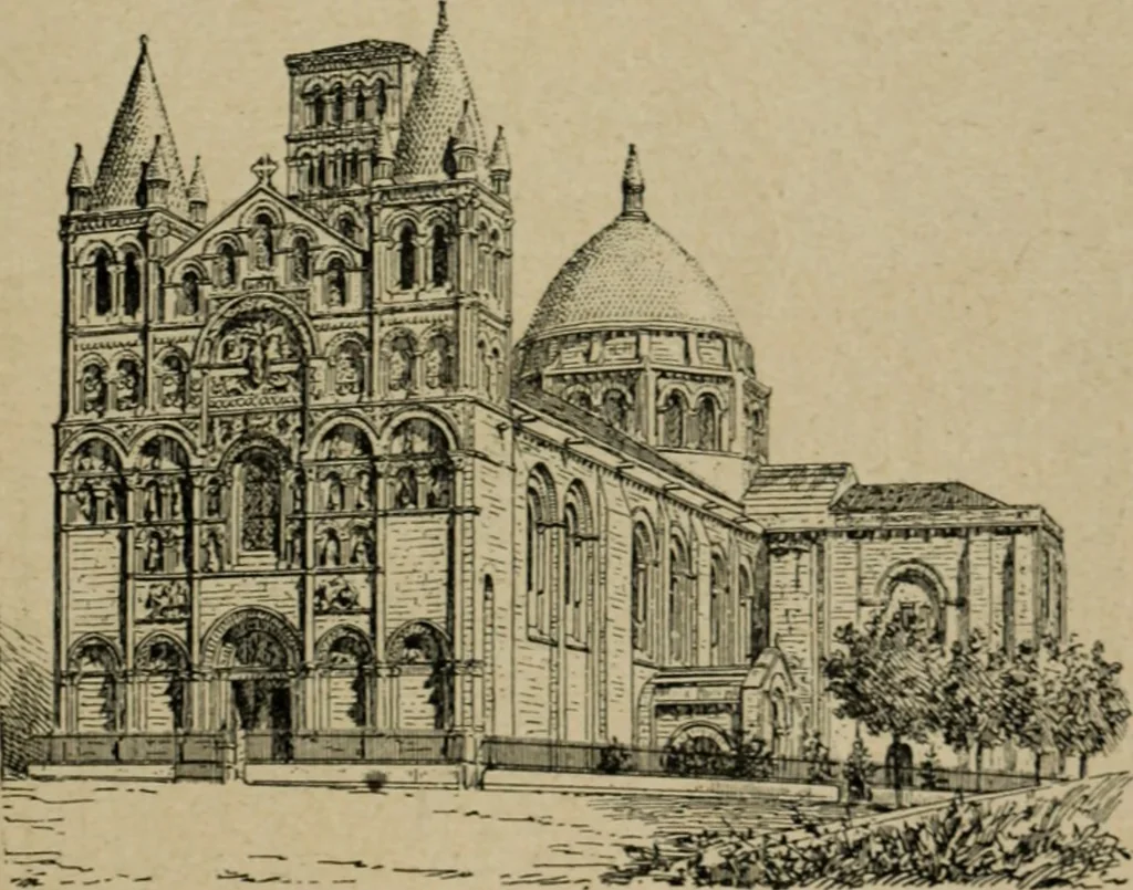 An illustration from L'architecture romane, 1888, leaf 282