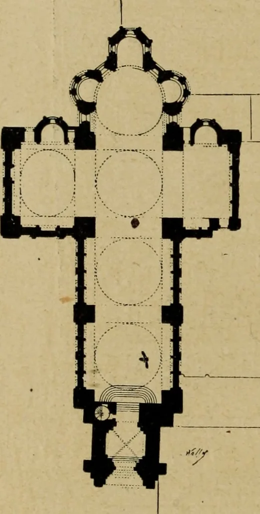 An illustration from L'architecture romane, 1888, leaf 285