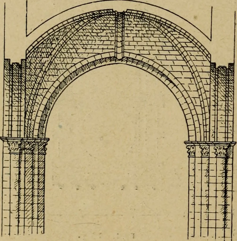 An illustration from L'architecture romane, 1888, leaf 291
