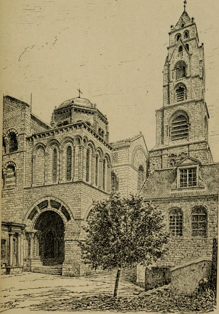 An illustration from L'architecture romane, 1888, leaf 294
