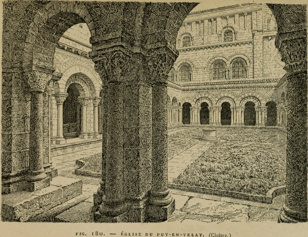 An illustration from L'architecture romane, 1888, leaf 296