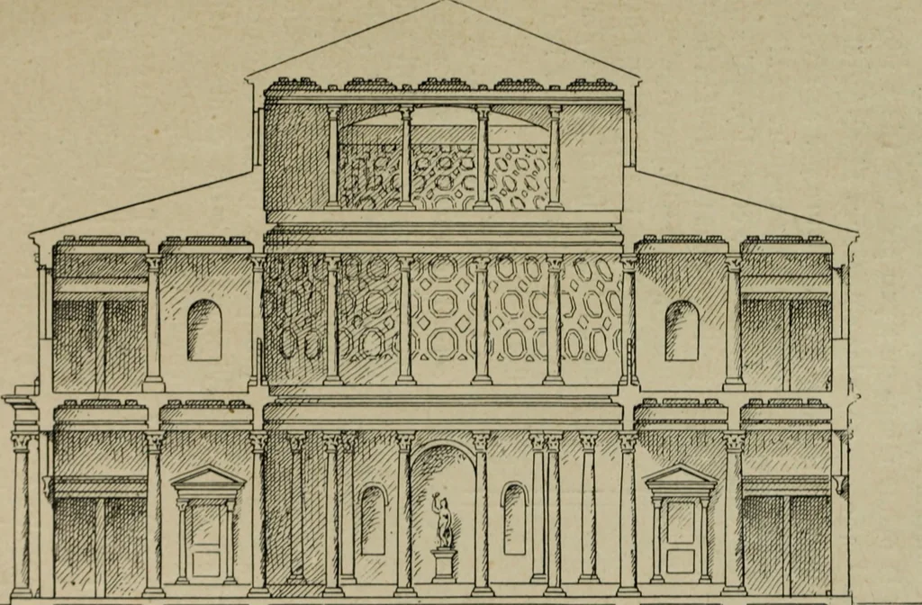An illustration from L'architecture romane, 1888, leaf 30