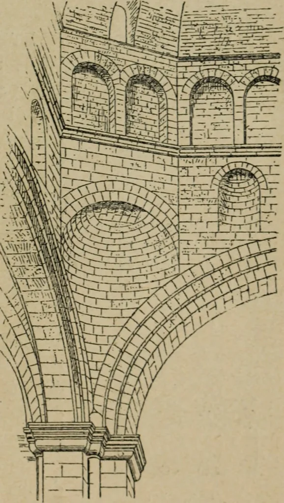 An illustration from L'architecture romane, 1888, leaf 300