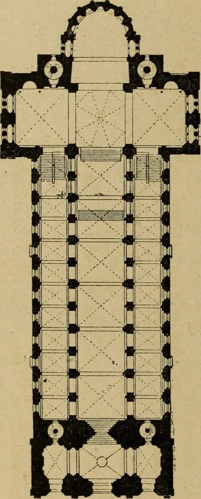 An illustration from L'architecture romane, 1888, leaf 301