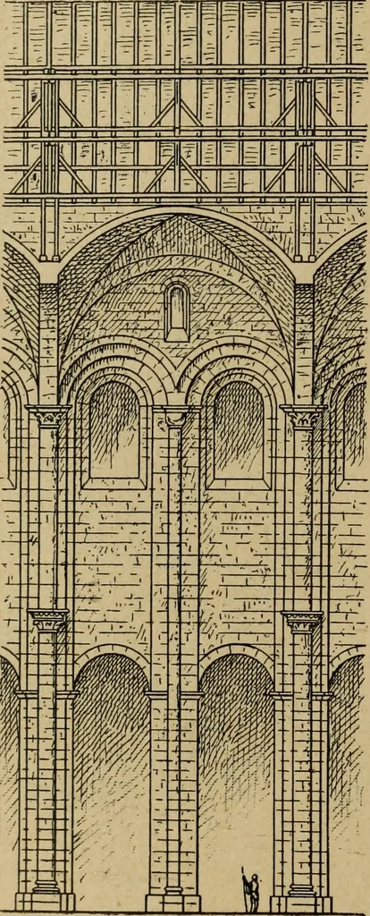 An illustration from L'architecture romane, 1888, leaf 303