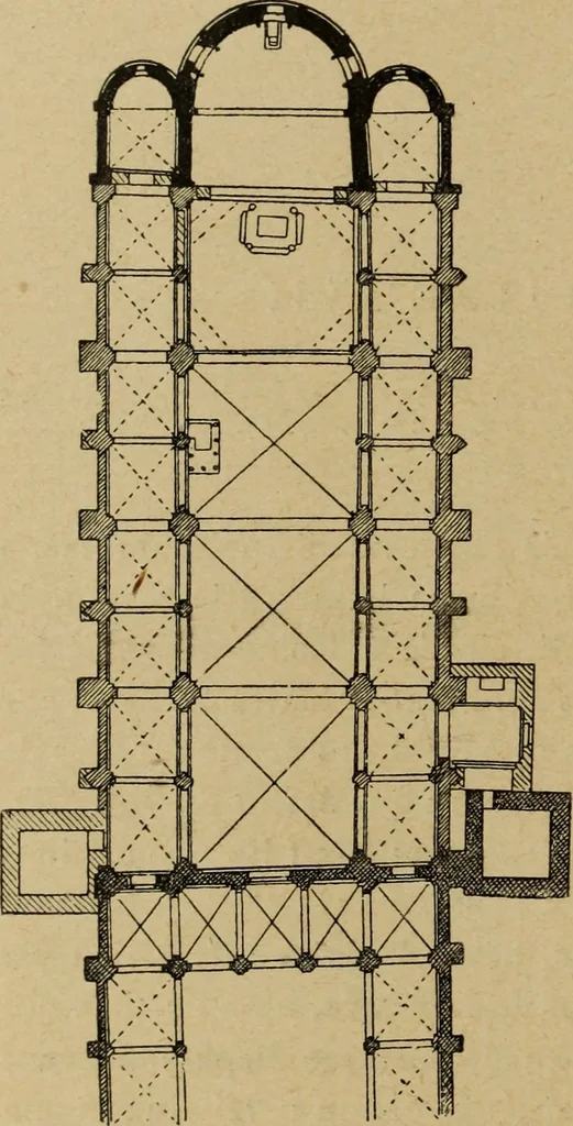 An illustration from L'architecture romane, 1888, leaf 305