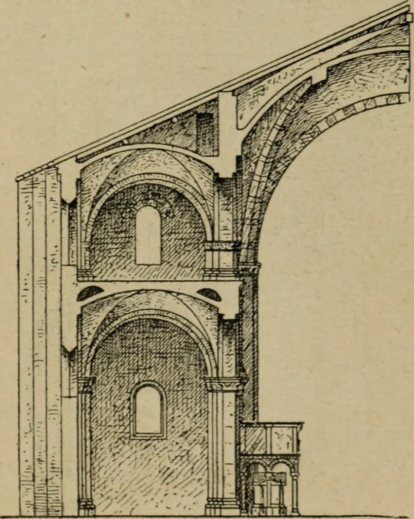 An illustration from L'architecture romane, 1888, leaf 306