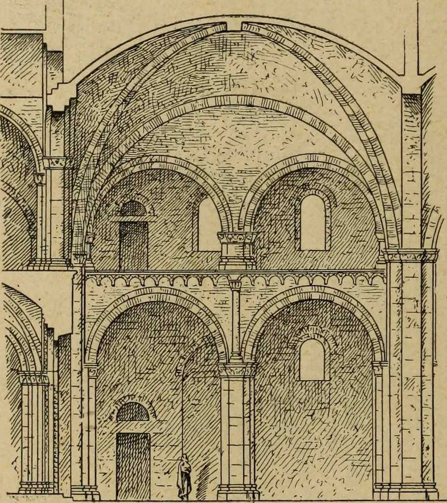 An illustration from L'architecture romane, 1888, leaf 307