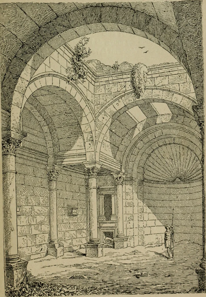 An illustration from L'architecture romane, 1888, leaf 32
