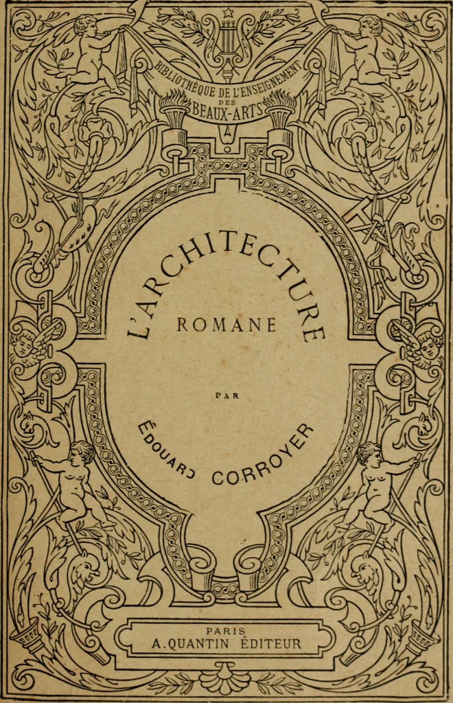 An illustration from L'architecture romane, 1888, leaf 4