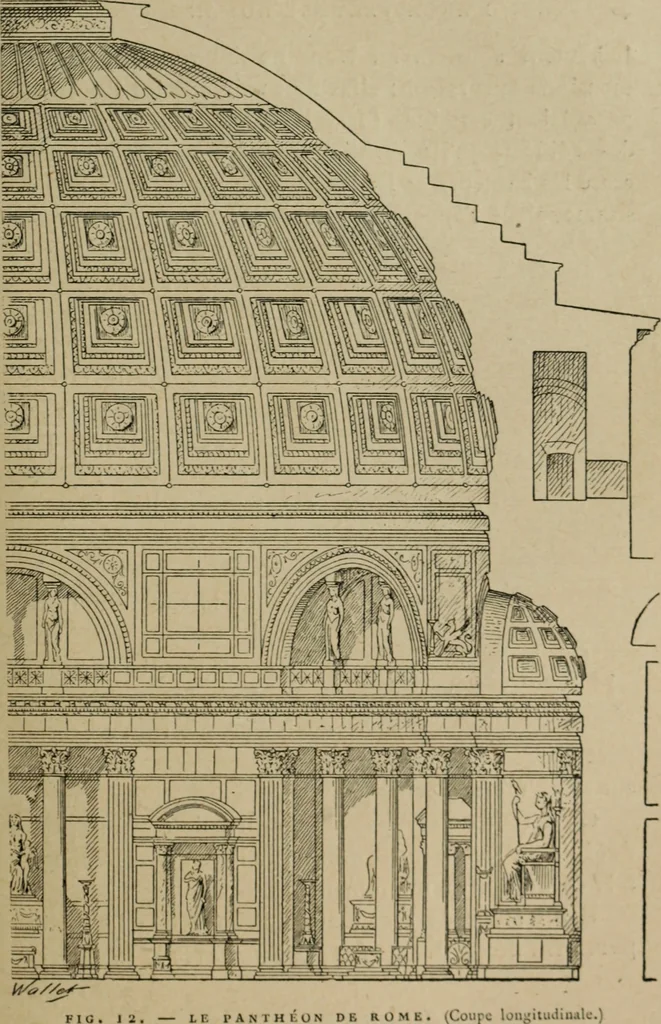 An illustration from L'architecture romane, 1888, leaf 42