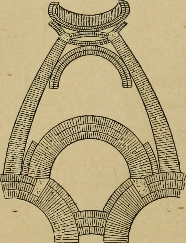 An illustration from L'architecture romane, 1888, leaf 43