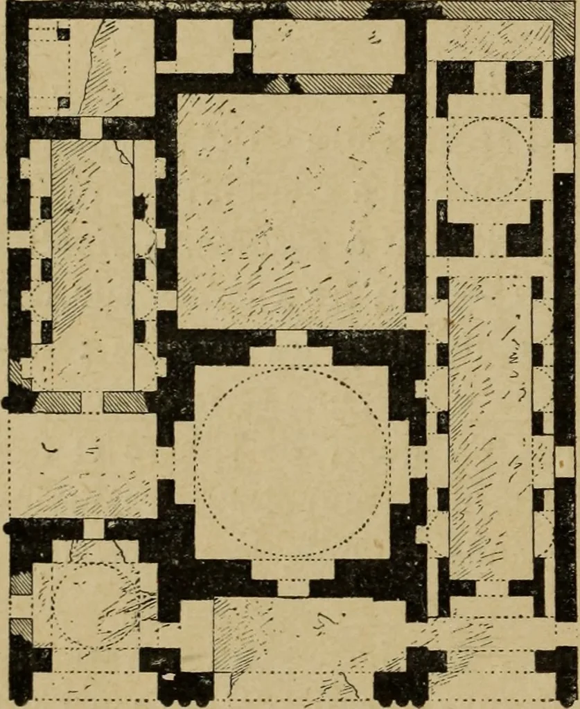 An illustration from L'architecture romane, 1888, leaf 45