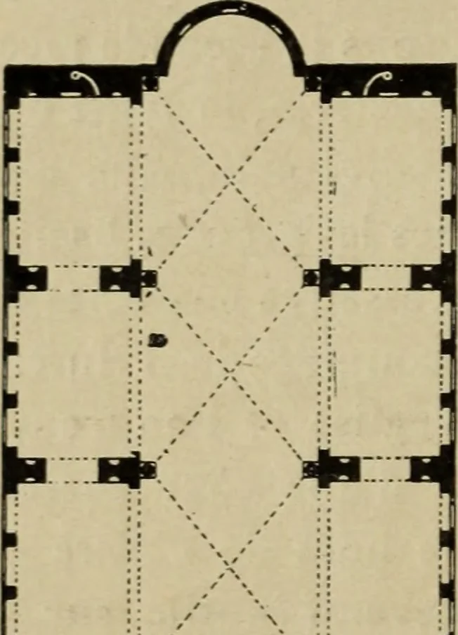 An illustration from L'architecture romane, 1888, leaf 63