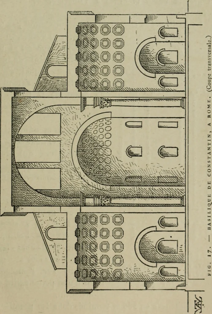 An illustration from L'architecture romane, 1888, leaf 64