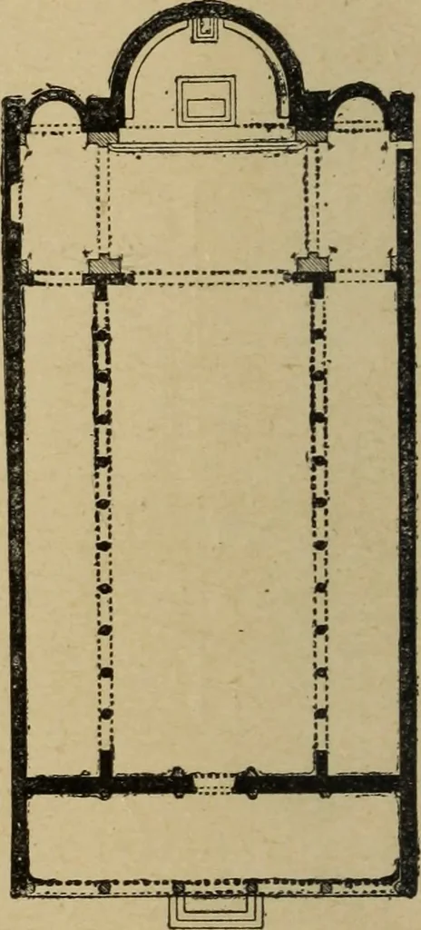 An illustration from L'architecture romane, 1888, leaf 69
