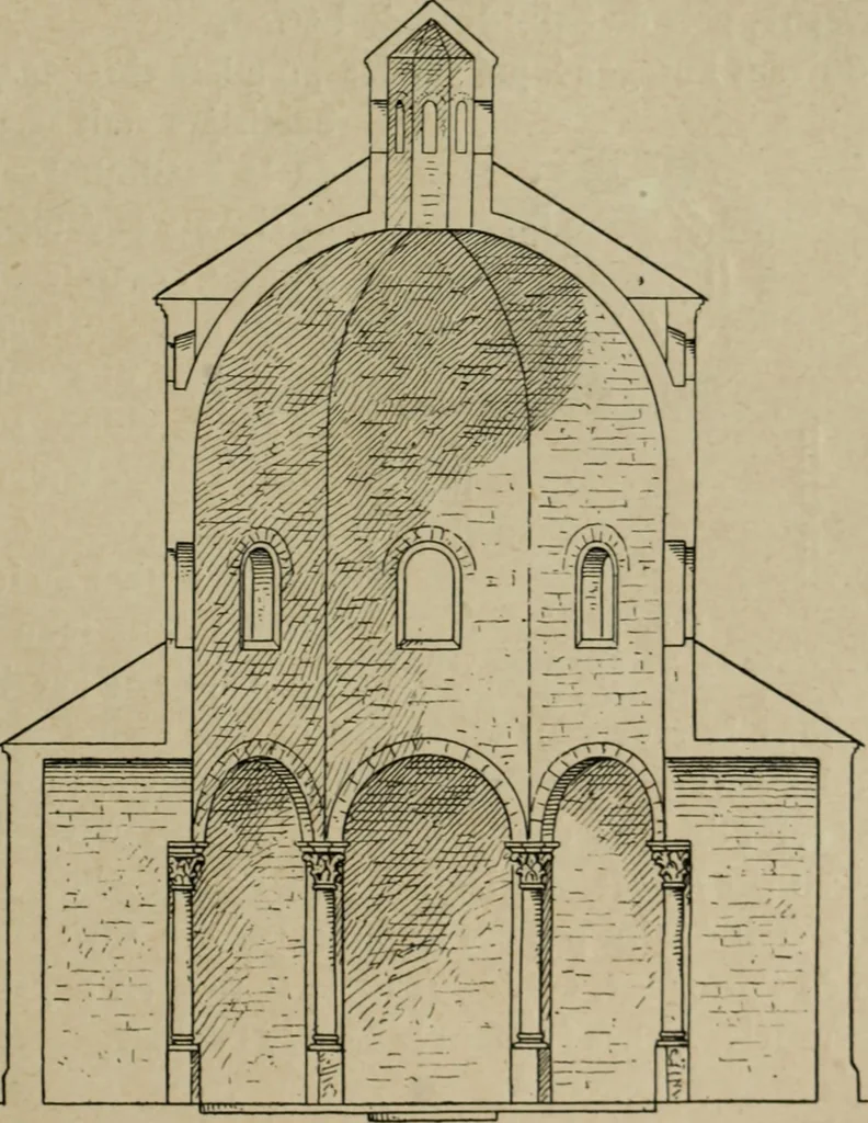 An illustration from L'architecture romane, 1888, leaf 72