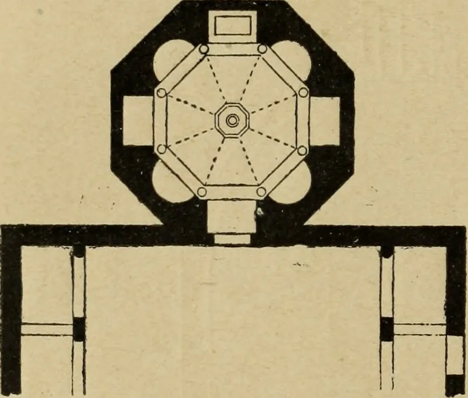 An illustration from L'architecture romane, 1888, leaf 73