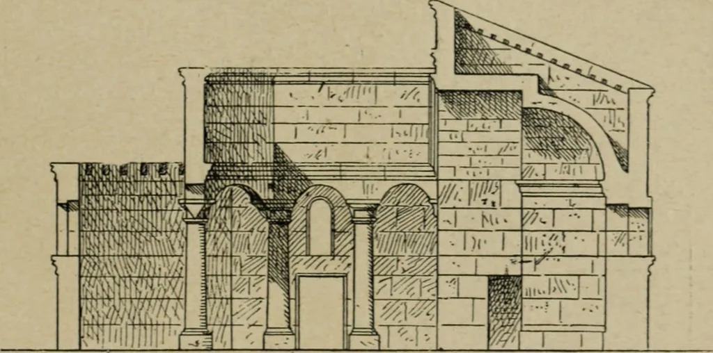 An illustration from L'architecture romane, 1888, leaf 78