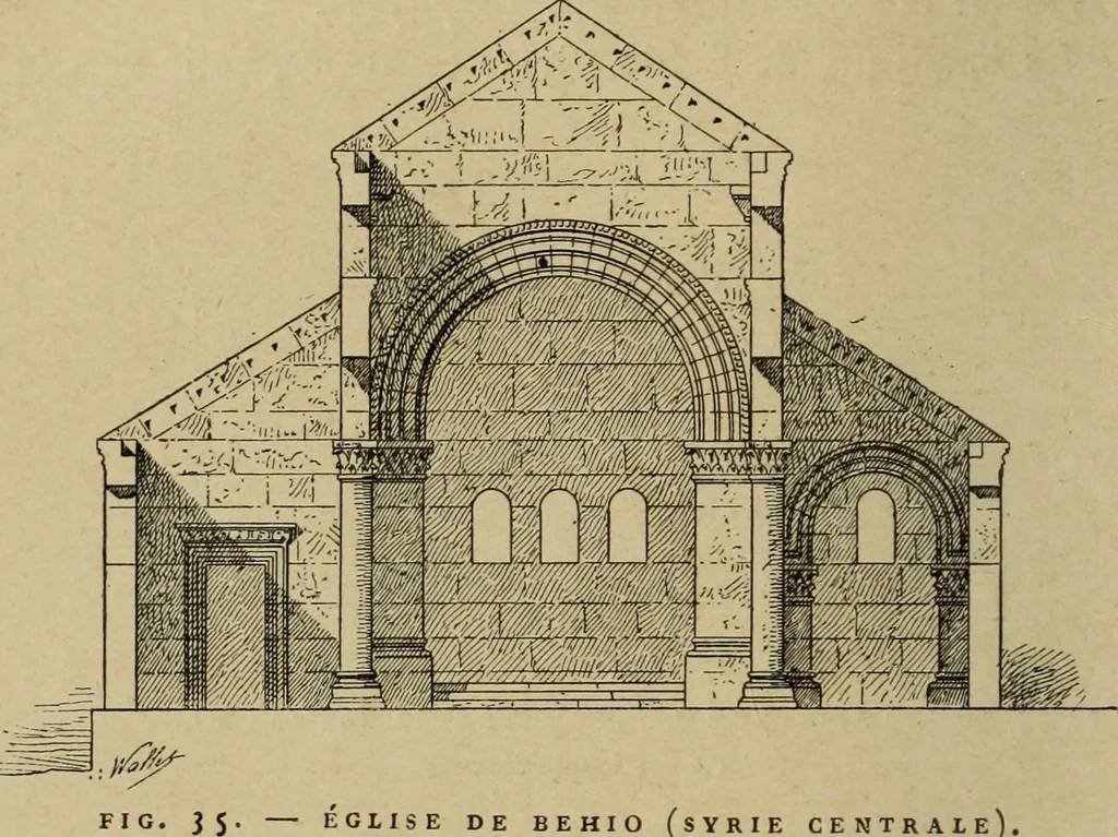 An illustration from L'architecture romane, 1888, leaf 79