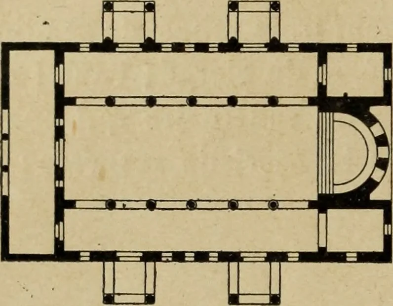 An illustration from L'architecture romane, 1888, leaf 83