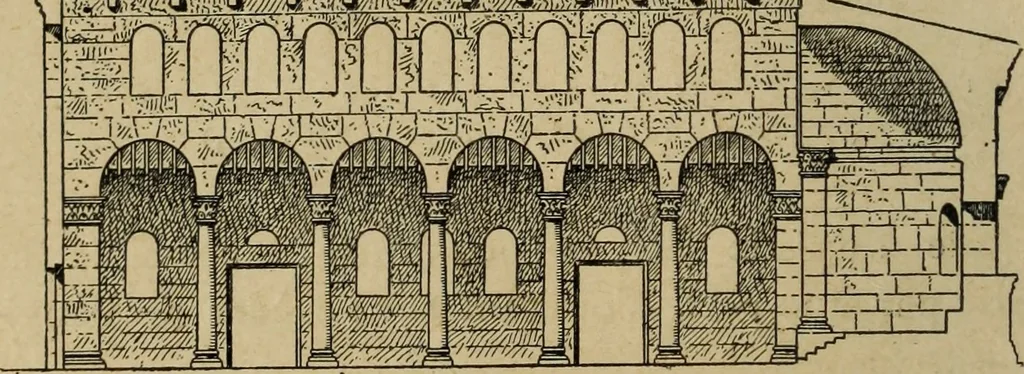 An illustration from L'architecture romane, 1888, leaf 83