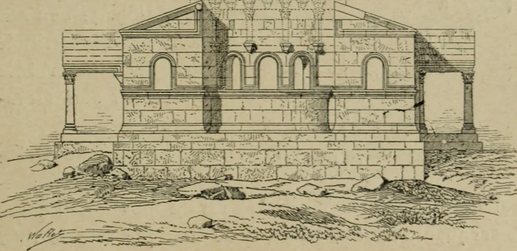 An illustration from L'architecture romane, 1888, leaf 84