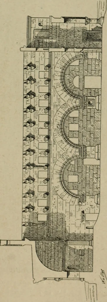 An illustration from L'architecture romane, 1888, leaf 86