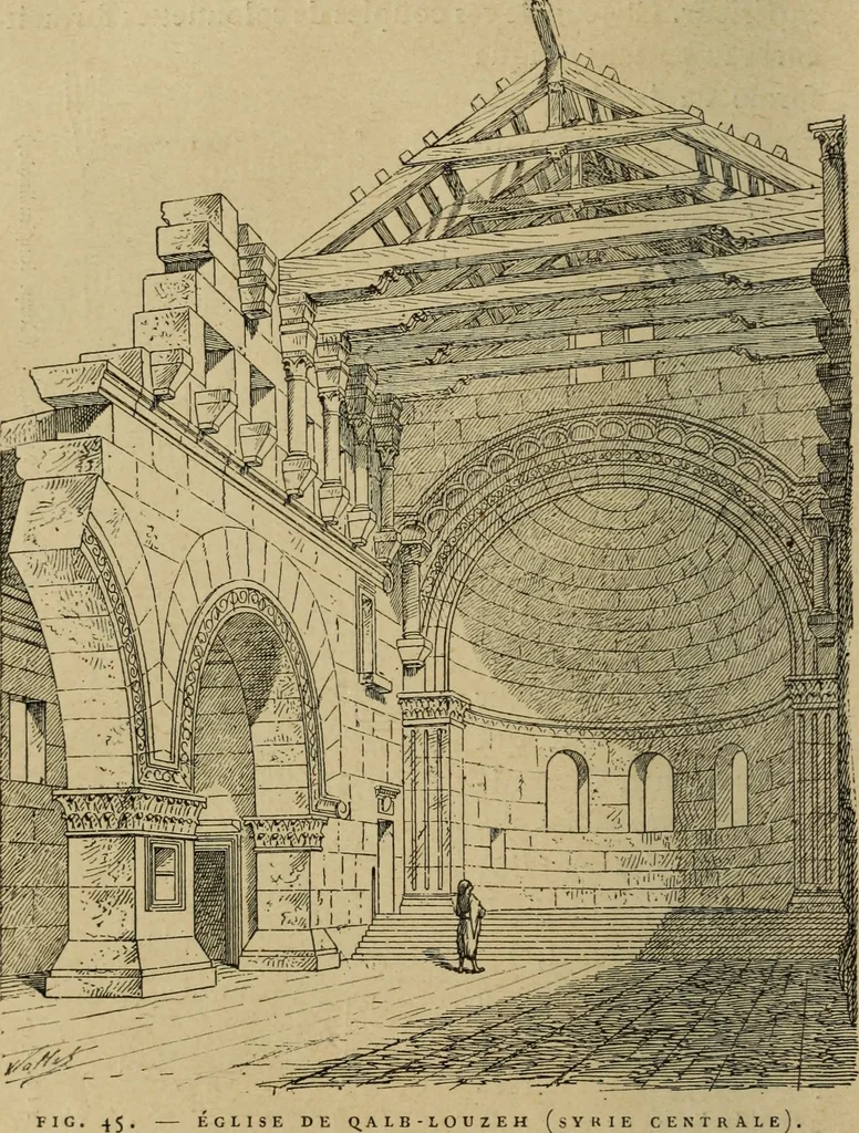 An illustration from L'architecture romane, 1888, leaf 87