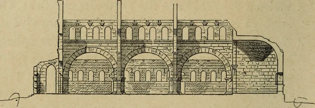 An illustration from L'architecture romane, 1888, leaf 89
