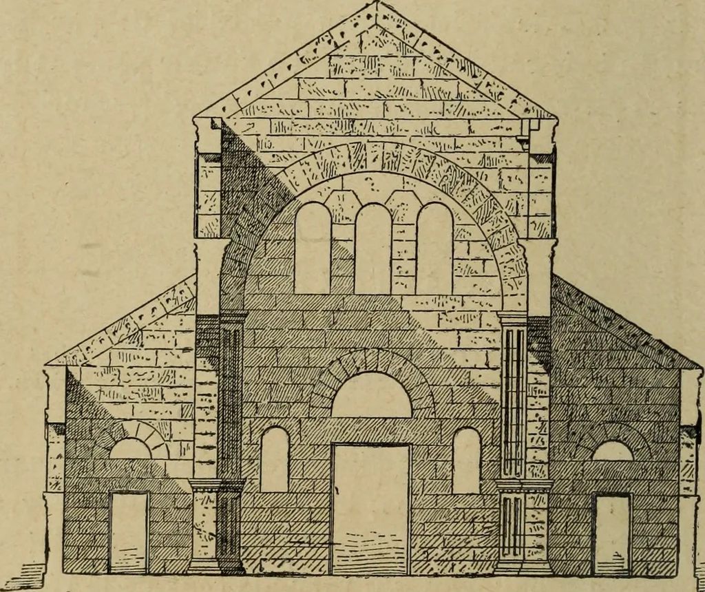 An illustration from L'architecture romane, 1888, leaf 89