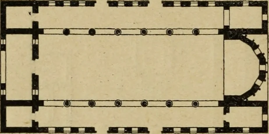An illustration from L'architecture romane, 1888, leaf 91