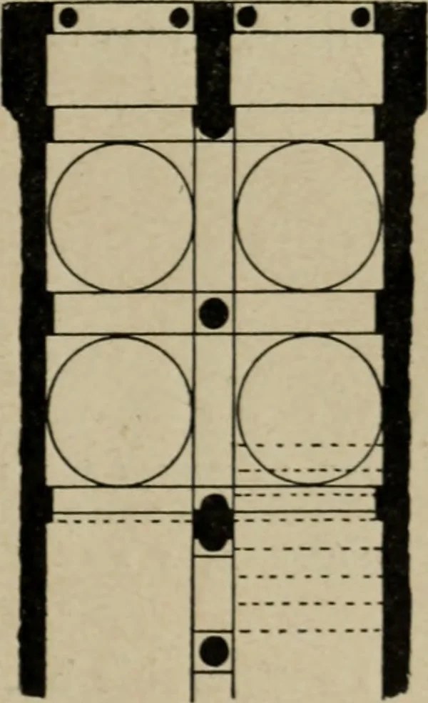 An illustration from L'architecture romane, 1888, leaf 96