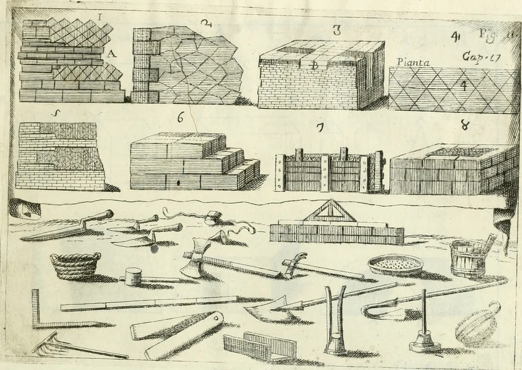 An illustration from L'architetto prattico : in cui con facilta si danno le regole per apprendere l'architettura civile, 1726, leaf 130