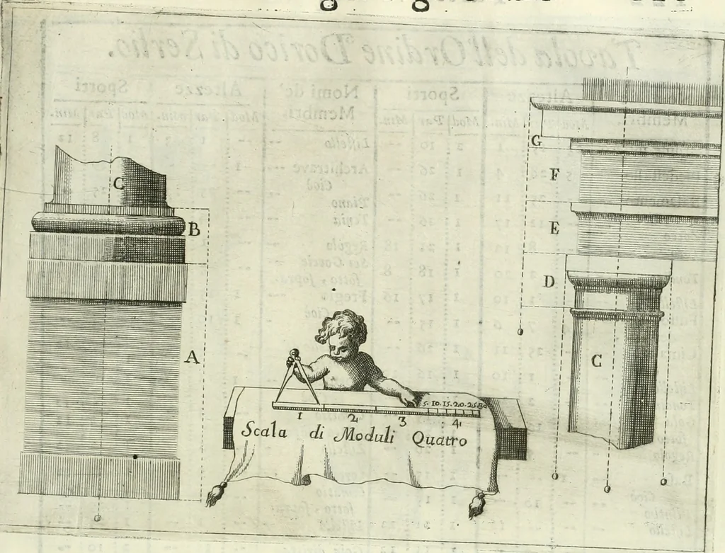 An illustration from L'architetto prattico : in cui con facilta si danno le regole per apprendere l'architettura civile, 1726, leaf 192