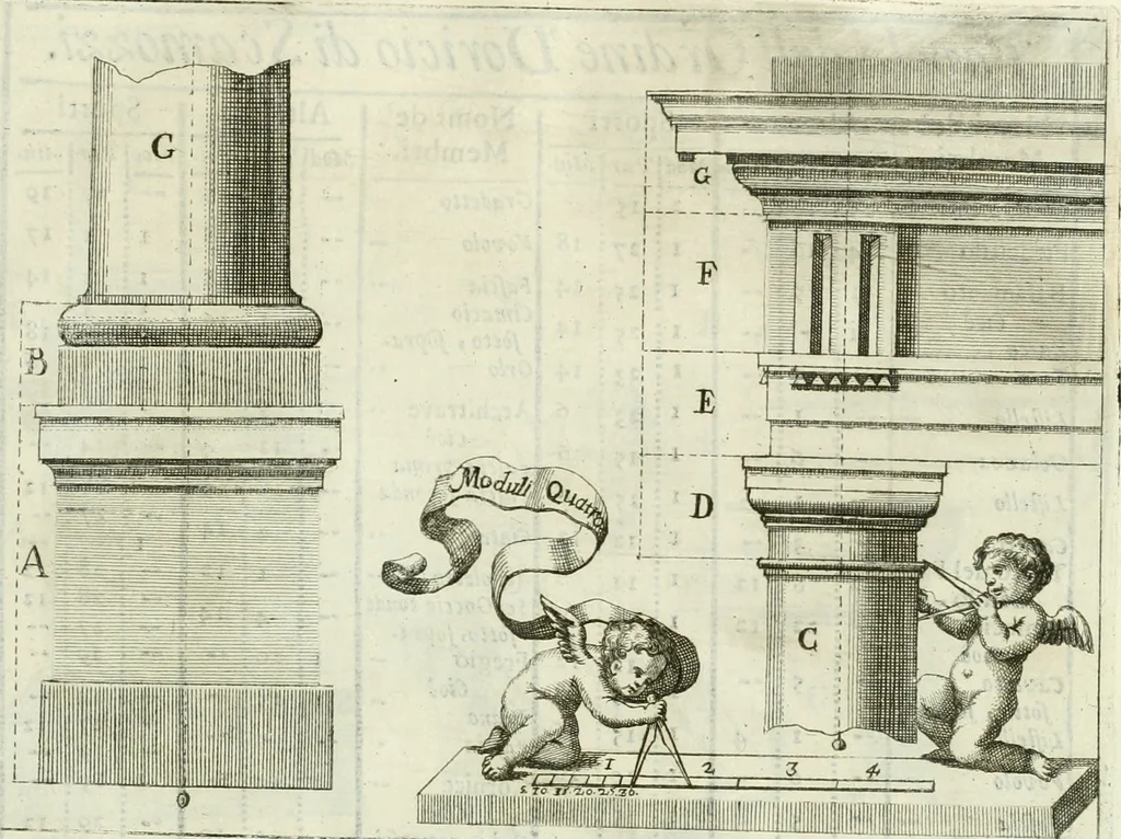 An illustration from L'architetto prattico : in cui con facilta si danno le regole per apprendere l'architettura civile, 1726, leaf 234